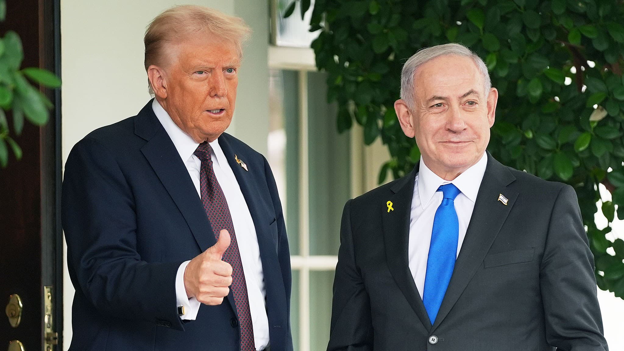 Donald Trump och Benjamin Netanyahu 
