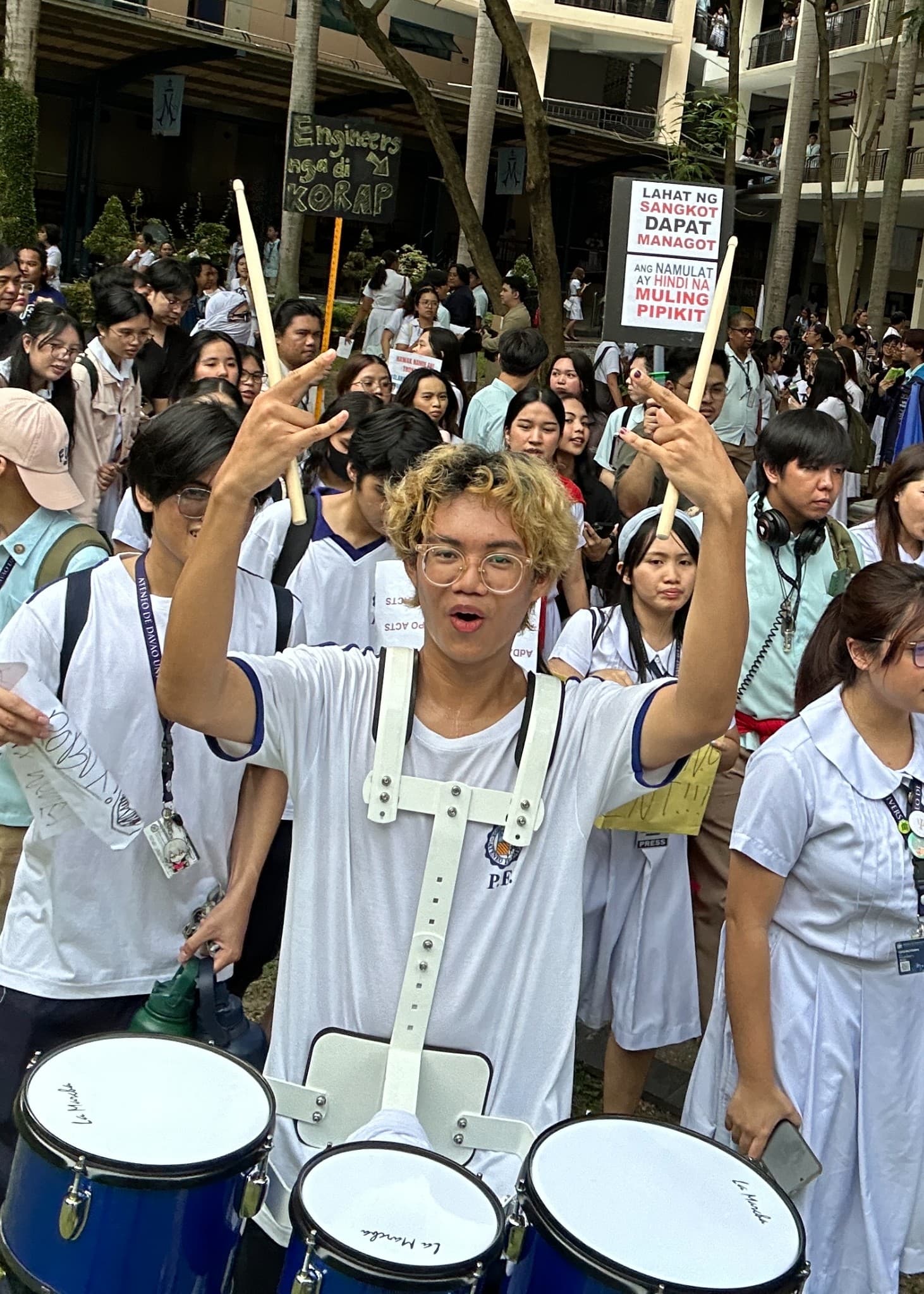 studentprotester i Filippinerna.