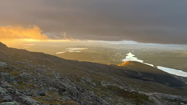 Morgonens utsikt från Åreskutan.