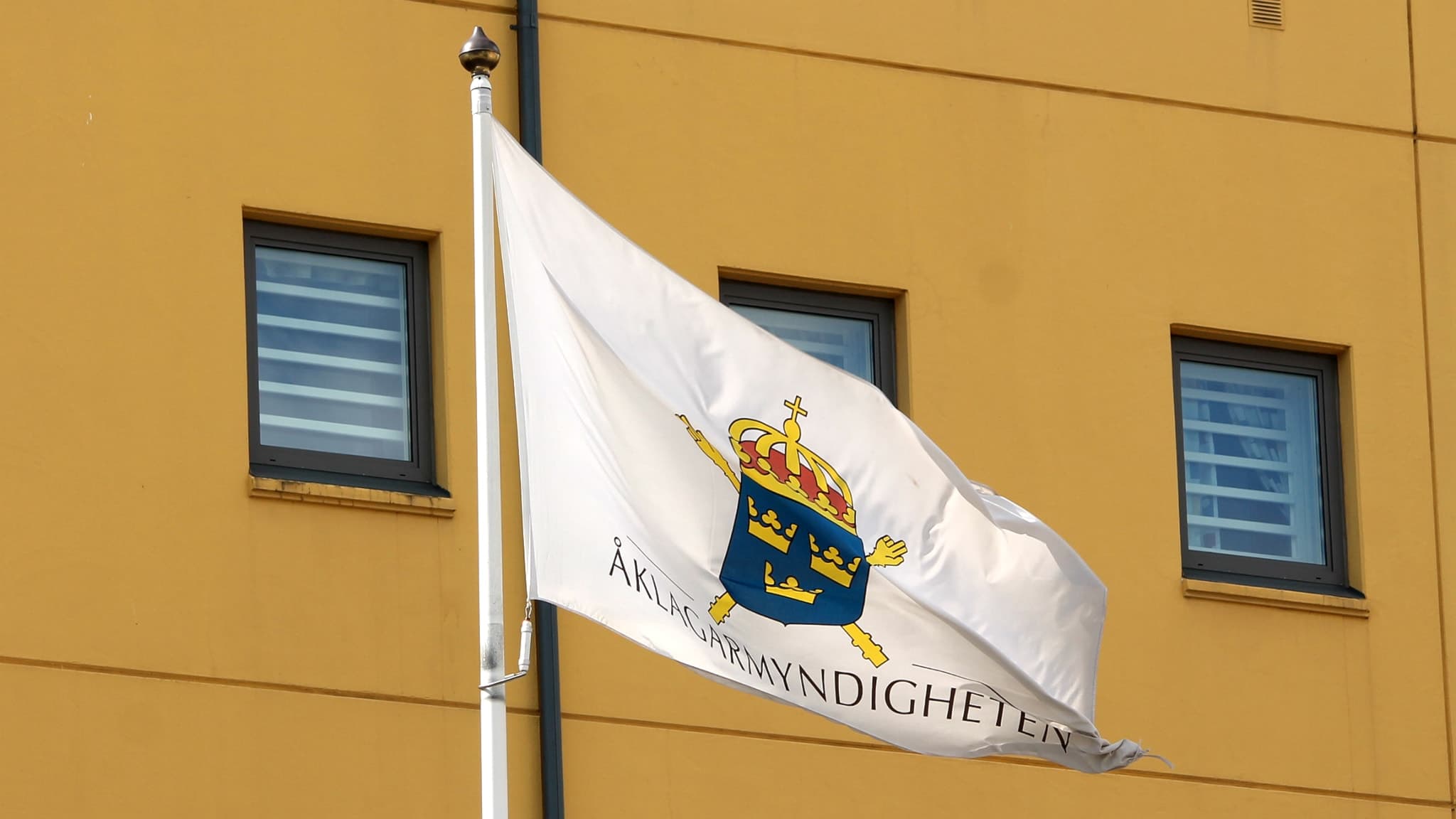 Åklagare, åklagarmyndigheten, flagga, genrebild, Växjö