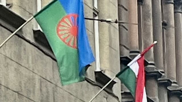 Romani thaj ungriko flagga 