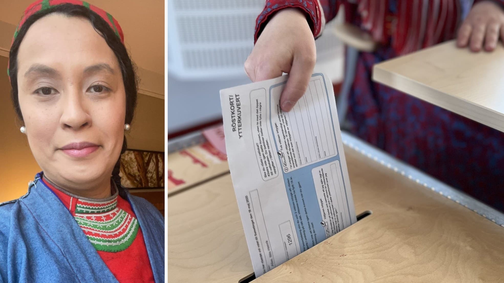 Ann-Ristin Fjällgren och valkuvert