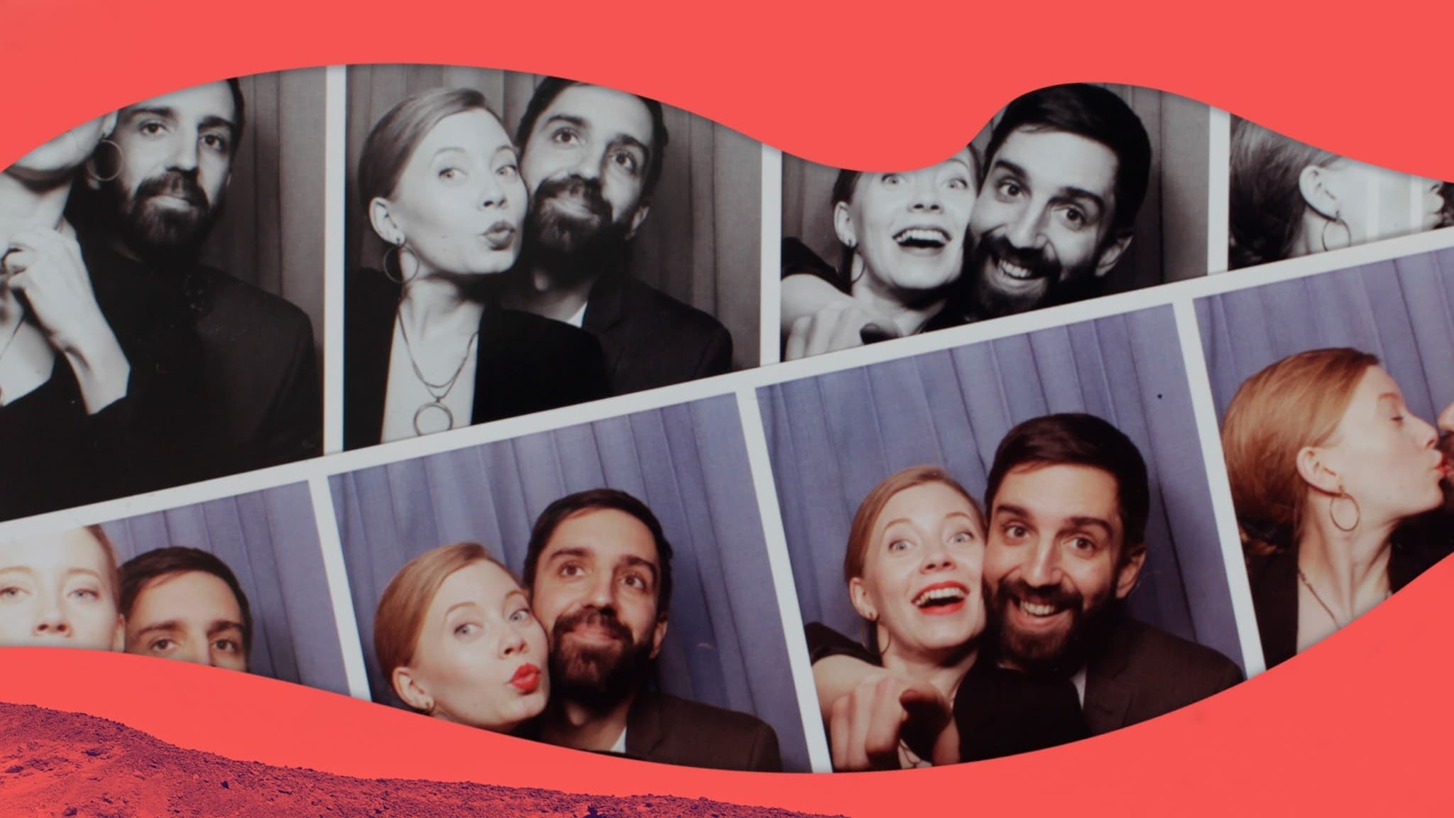 Fotoautomatsbilder på Jaana och Adrian, i Verklighetens profilram.