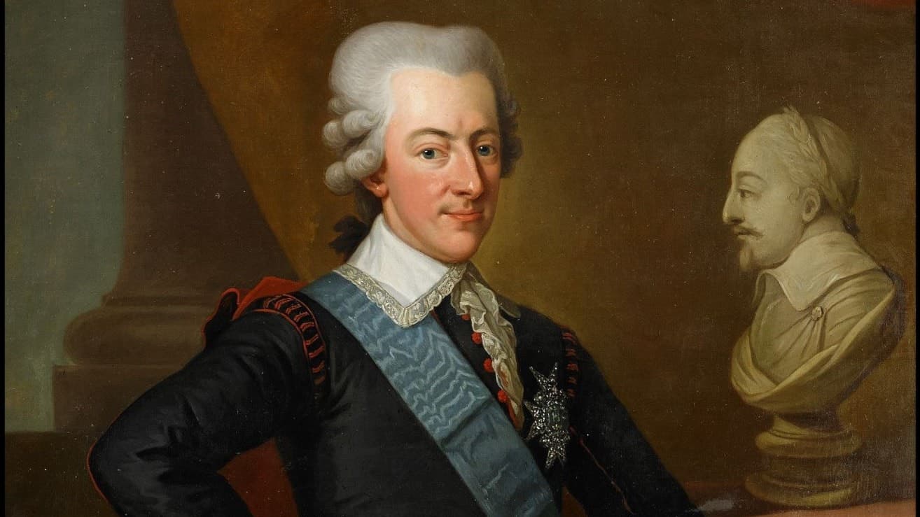 Gustav III enligt konstnären Per Krafft.