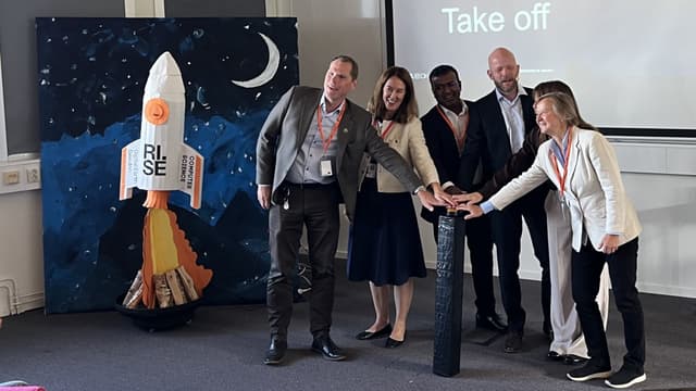 Invigning av ESA Phi-lab i forskningsinstitutet RISE lokaler i Stockholm.