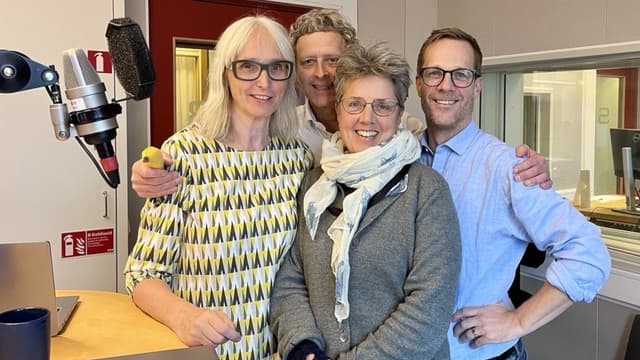 Annika Östman, Gustaf Klarin, Camilla Widebeck och Lars Broström, Vetenskapsradion.