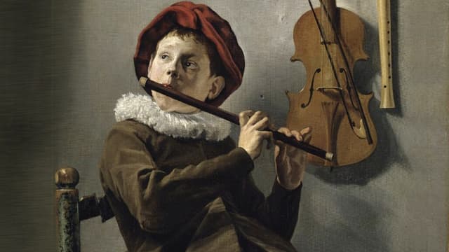 "Boy playing the flute" av Judith Leyster