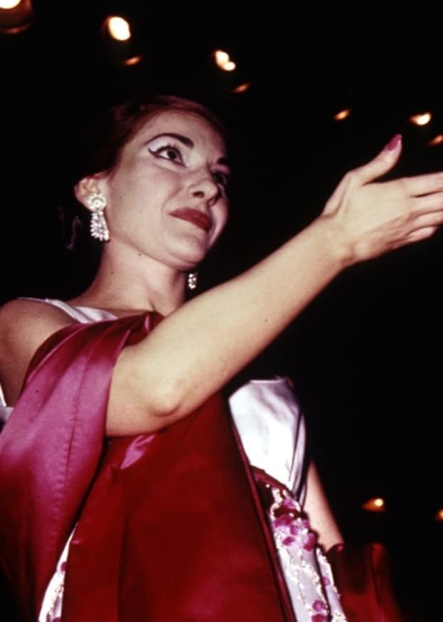 Bild: Operastjärnan Maria Callas.