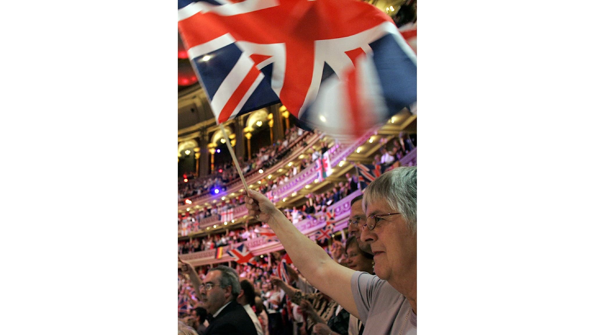 Last Night of the Proms i Royal Albert Hall i London.